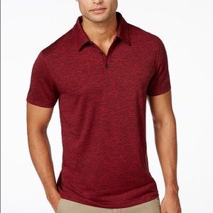 ALFANI maroon collared shirt